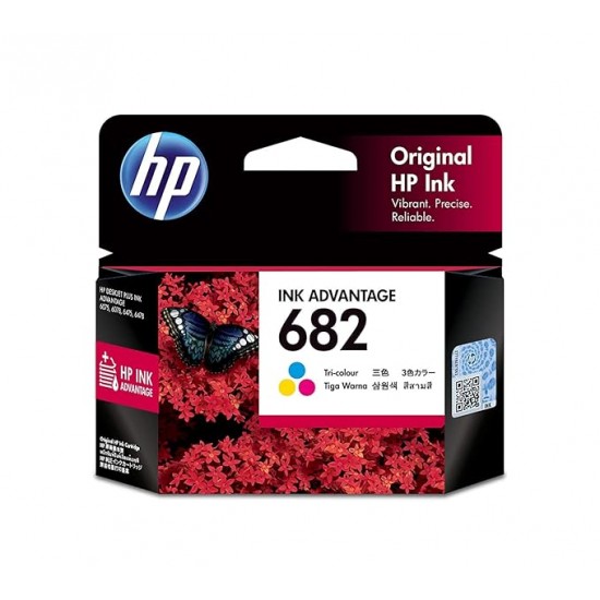 HP 682 Tri-Color Original Ink Cartridge